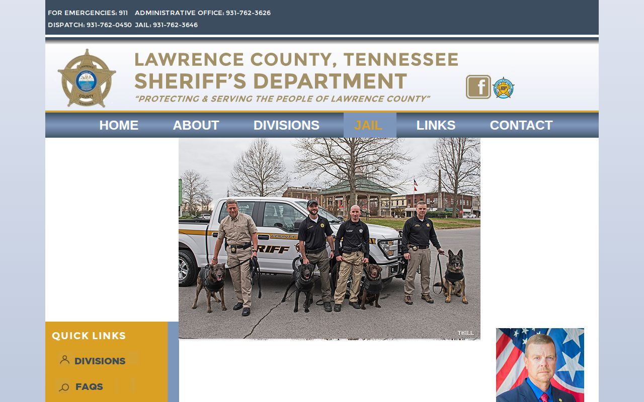 Lawrence County Detention Center arrest roster source