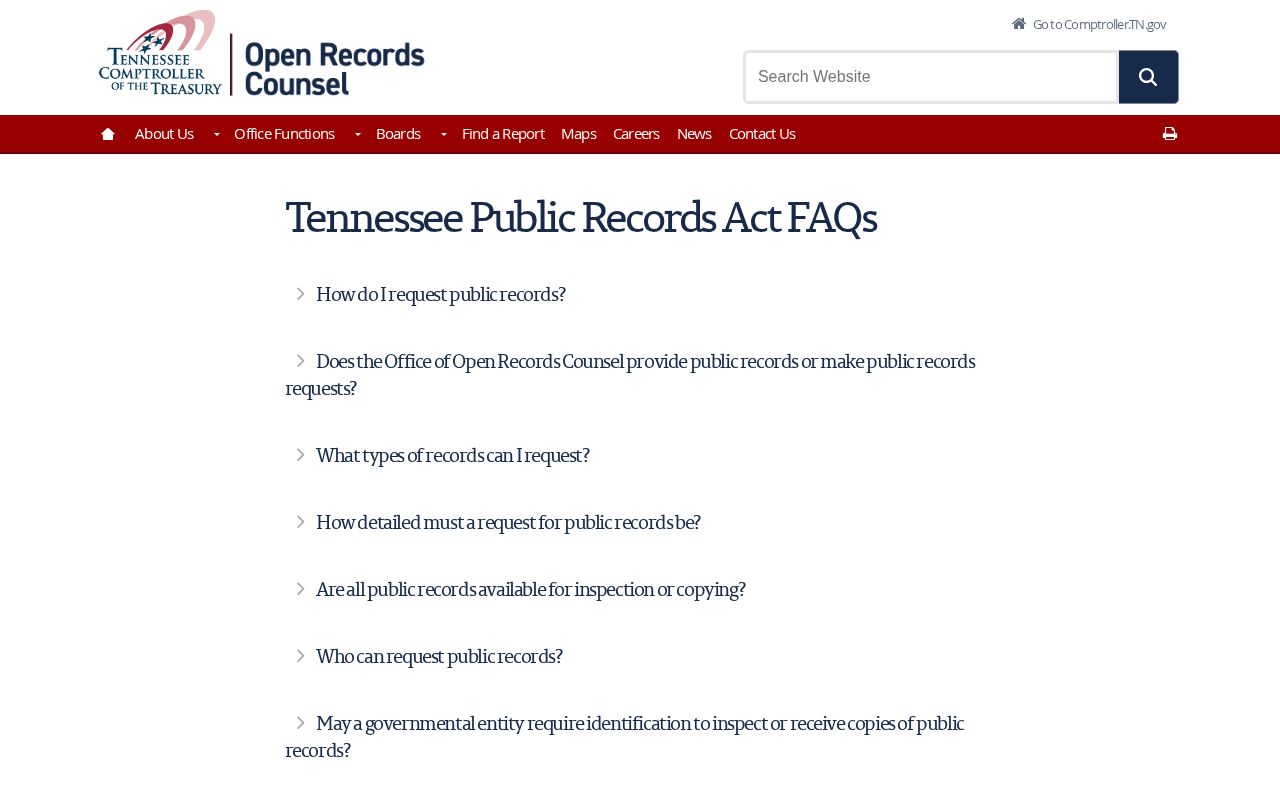 Tennessee public records guidance for Lawrence County arrests